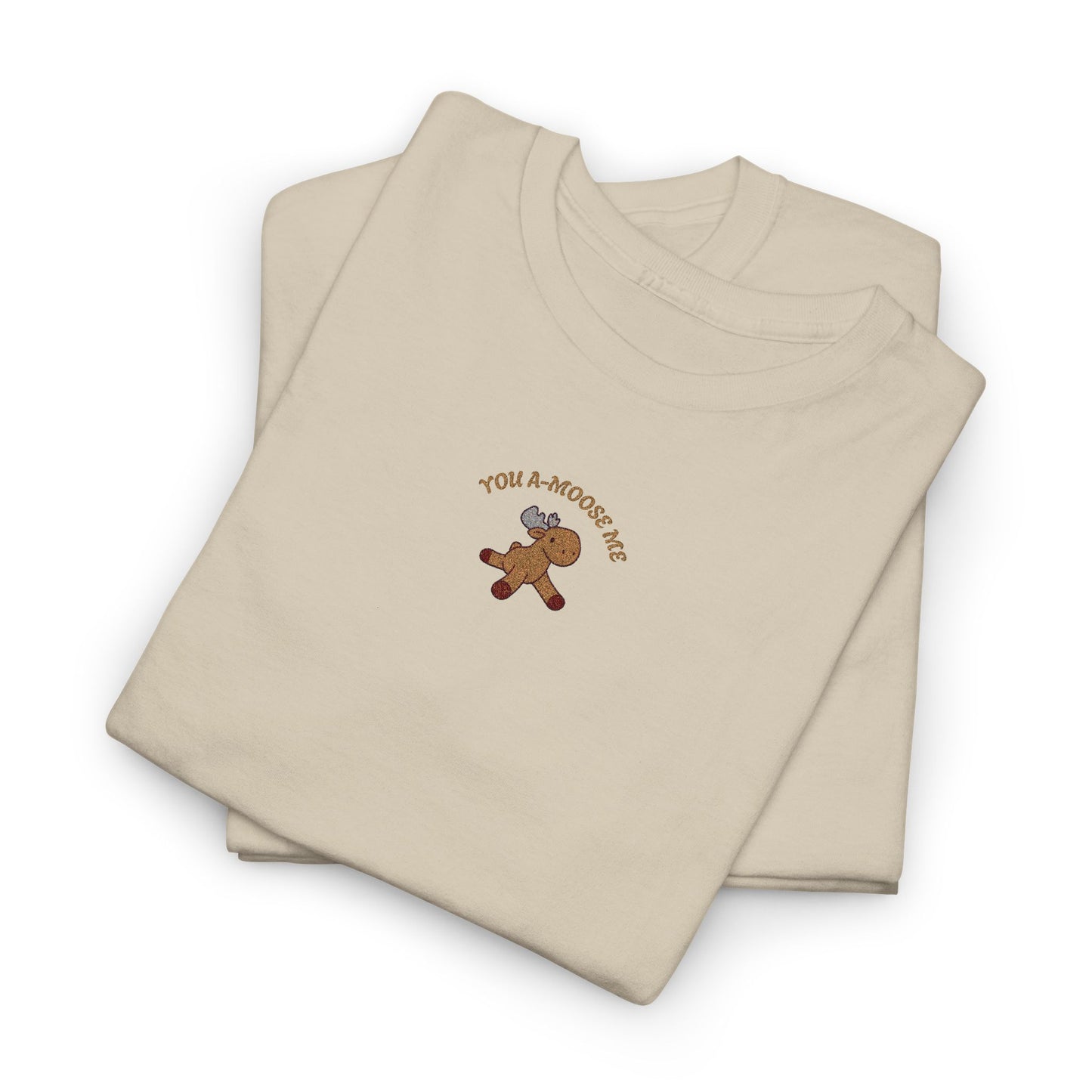 You A-Moose Me Embroidery Tshirt