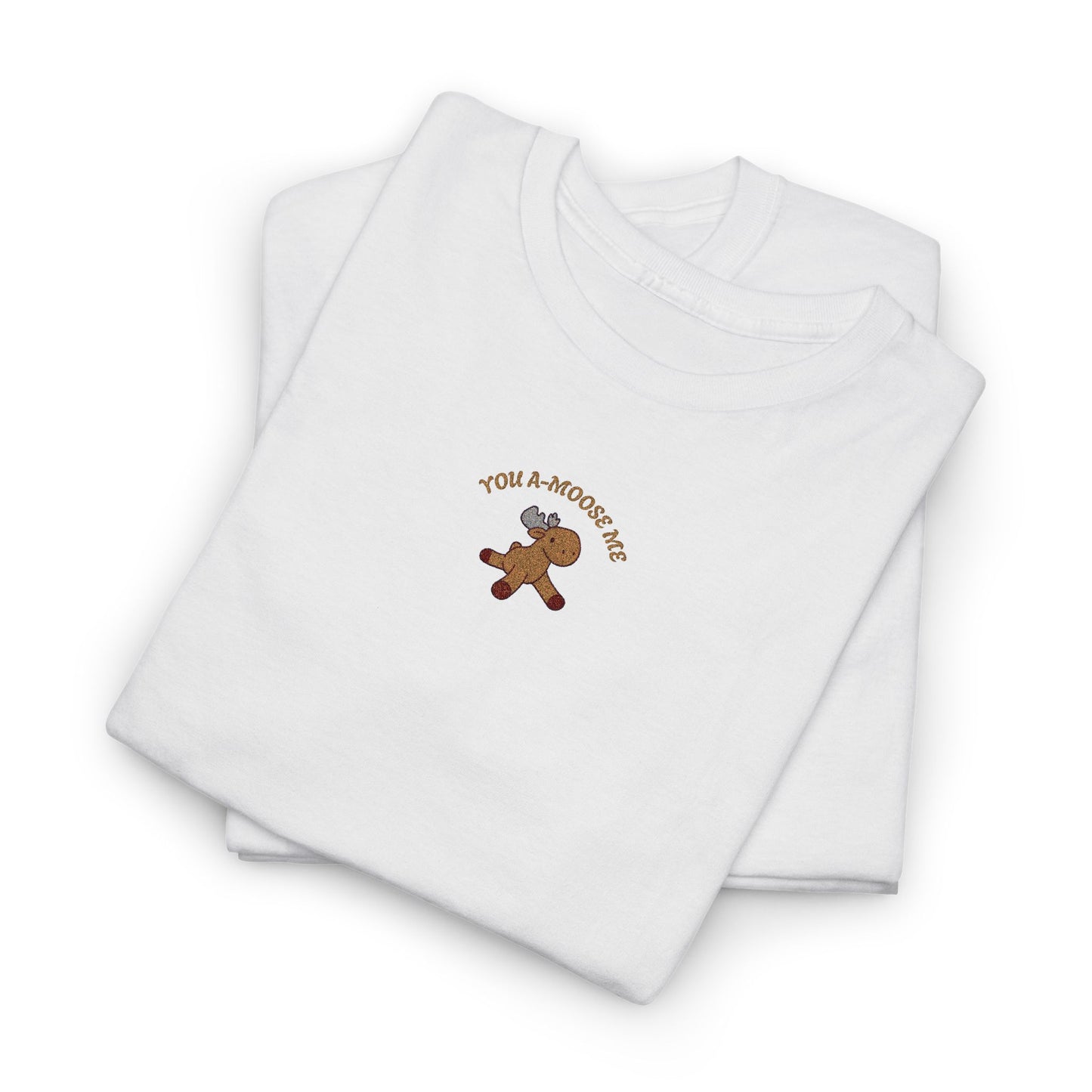 You A-Moose Me Embroidery Tshirt